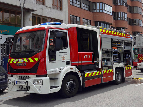 Una mujer de 25 años resulta herida tras la colisión entre dos turismos en Burgos 