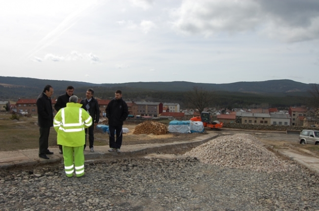 Visita de Pardo a las obras