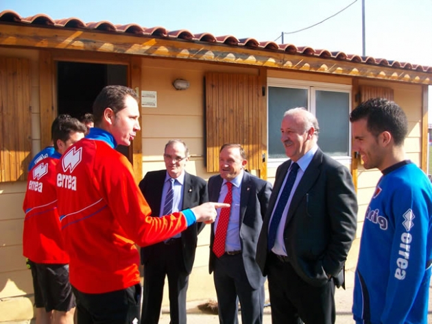 Del Bosque con Machín y Rubio