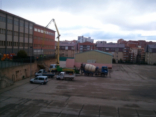 Obras en el patio
