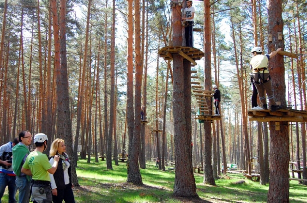 Pérez visita el parque