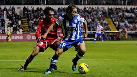 Imagen del partido en Riazor