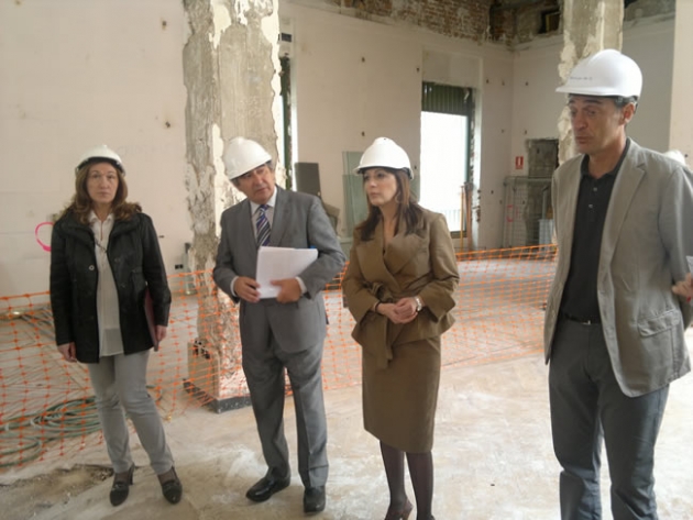 Visita de la obras del Banco España