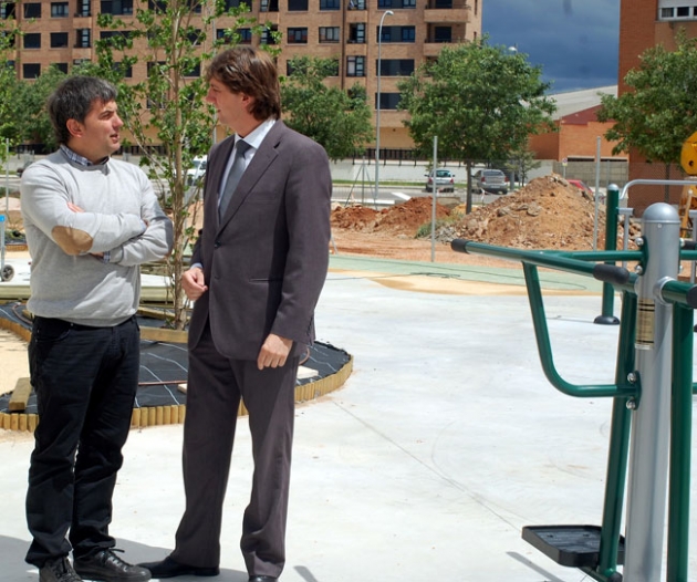 Antón y Mínguez en el parque