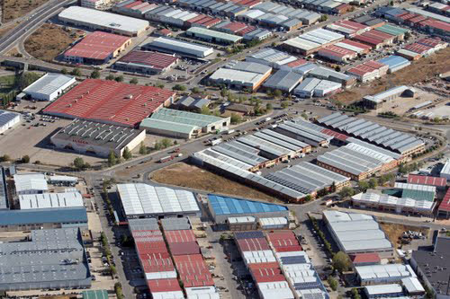 Vista aérea del polígono Las Casas
