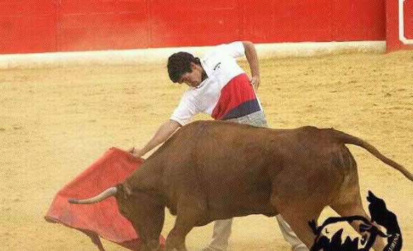 Rubén Sanz entrenándose 
