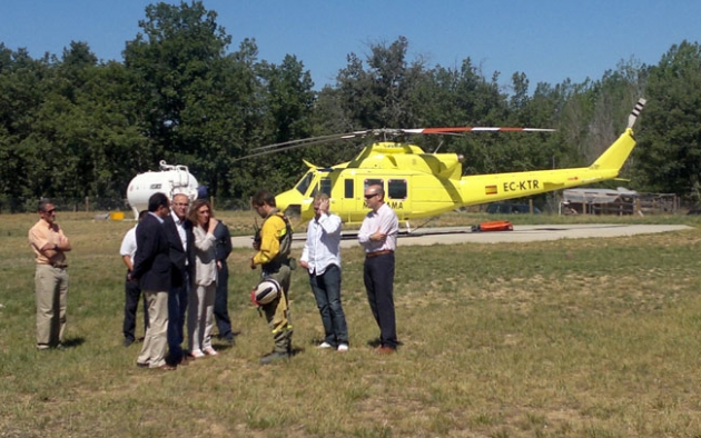 Visita del delegado de Castilla y León al Brif de Lubia