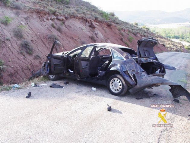 Aspecto del vehículo accidentado