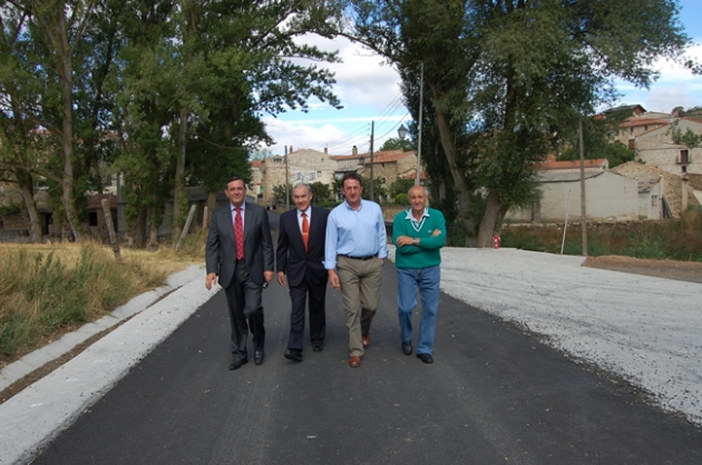 Visita a las obras de la carretera