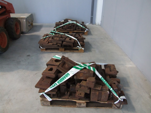 Moldes de acero recuperados