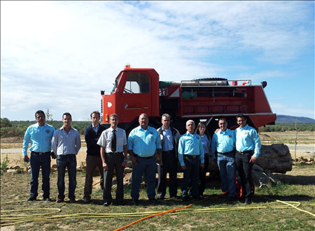 Grupo de bomberos colombianos
