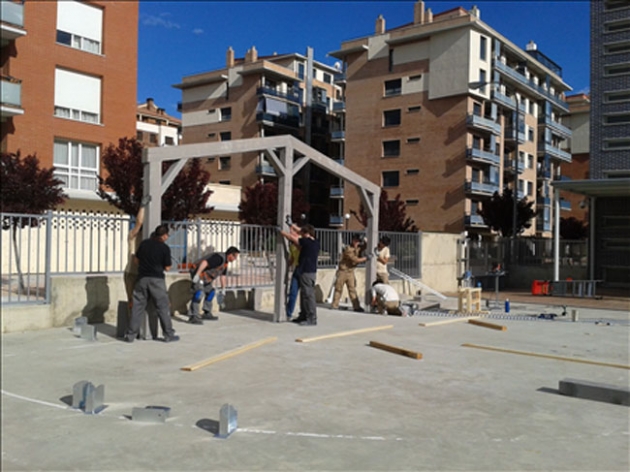 Estructura presentada en la feria