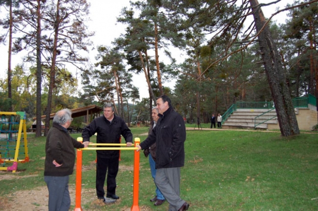 Pardo visita las obras del Plan de Convergencia de Navaleno