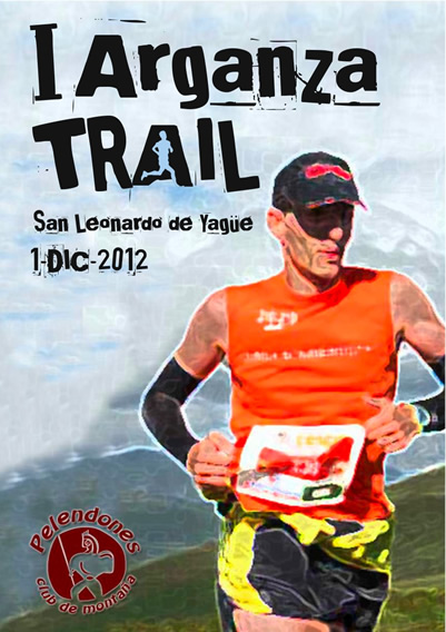 Cartel de la carrera de montaña