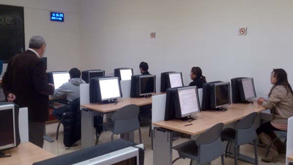 Los primeros examinandos en Soria con el nuevo sistema