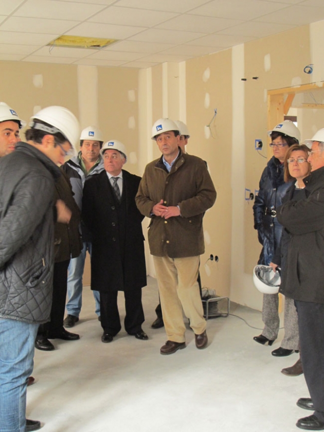 Visita a las obras de la residencia de Asovica
