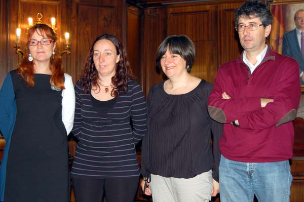 Calvo con los ganadores