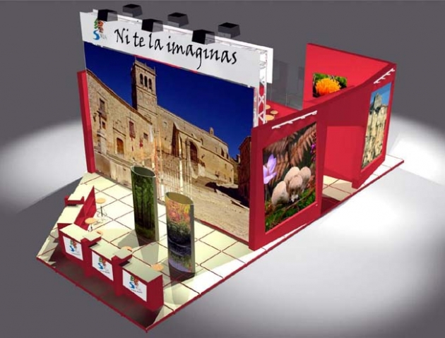 Aspecto del stand de la Diputación 