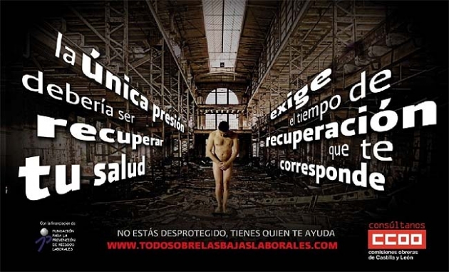 Cartel informativo del sindicato sobre la campaña