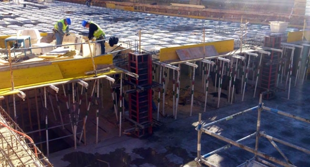 Estado de las obras del parking