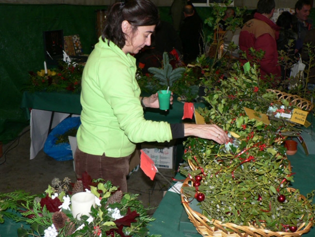 Venta de acebo en la feria