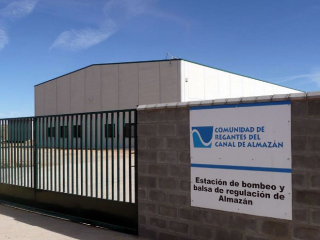 Estación de bombeo del canal de Almazán