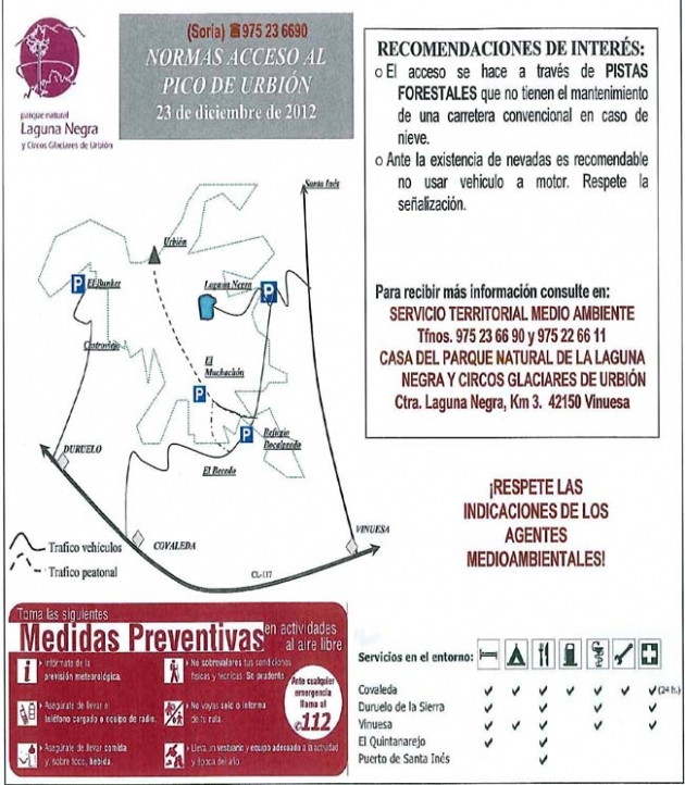 Mapa y normas de la subida