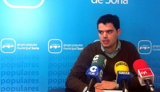 Sanz en una rueda informativa