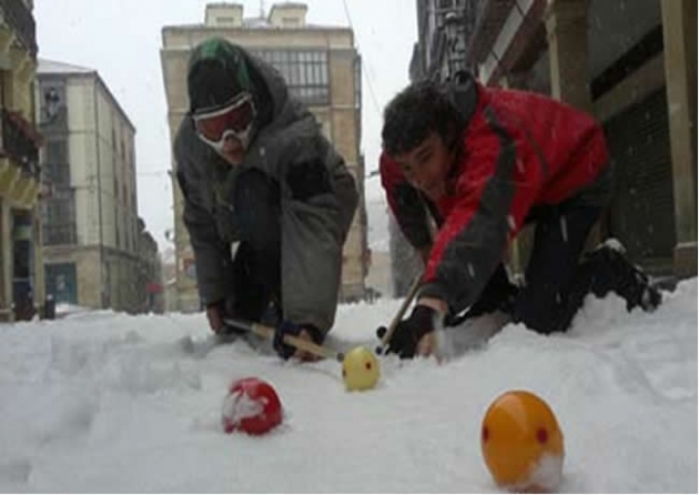 Billar sobre la nieve