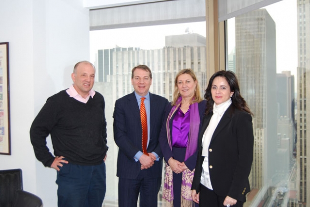 Del Olmo y Clemente (derecha) en Nueva York