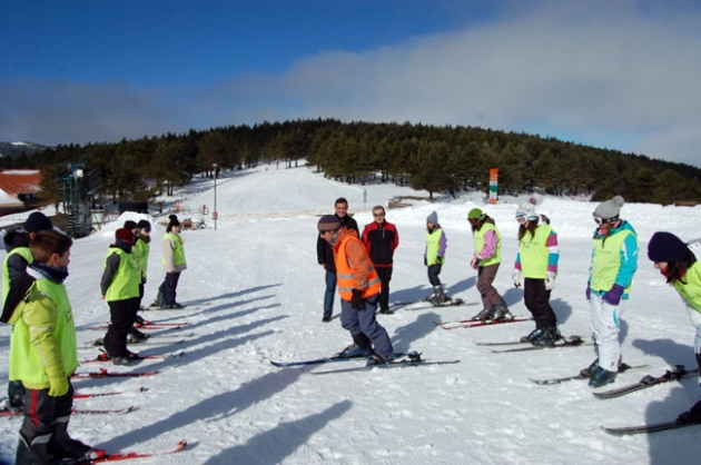 Inicio en la práctica del esquí