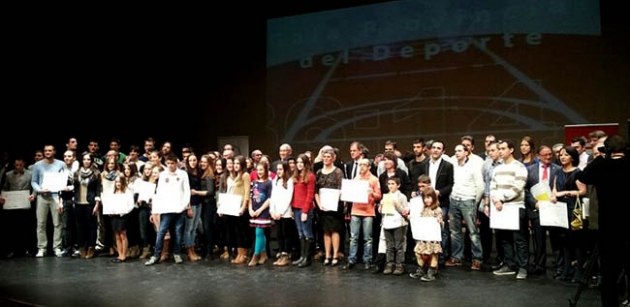 Los galardonados en la Audiencia