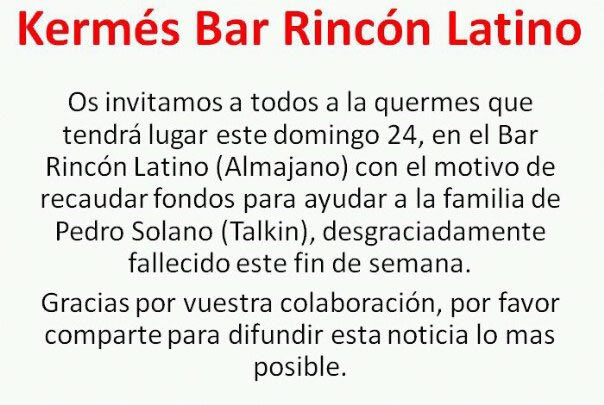 Cartel de la quermés