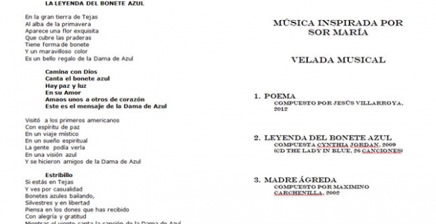 Letra de las canciones