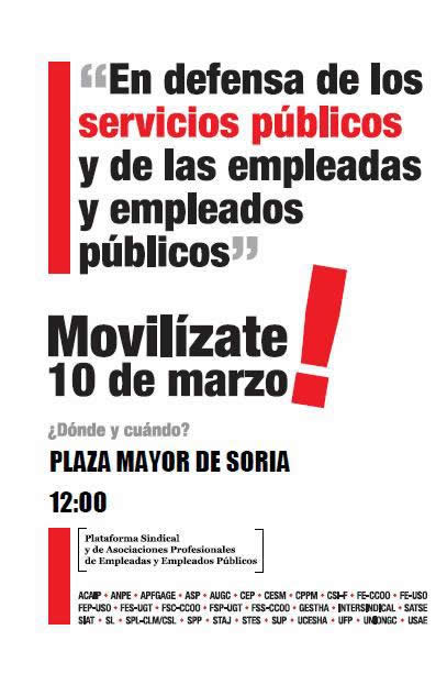 Cartel de la manifestación