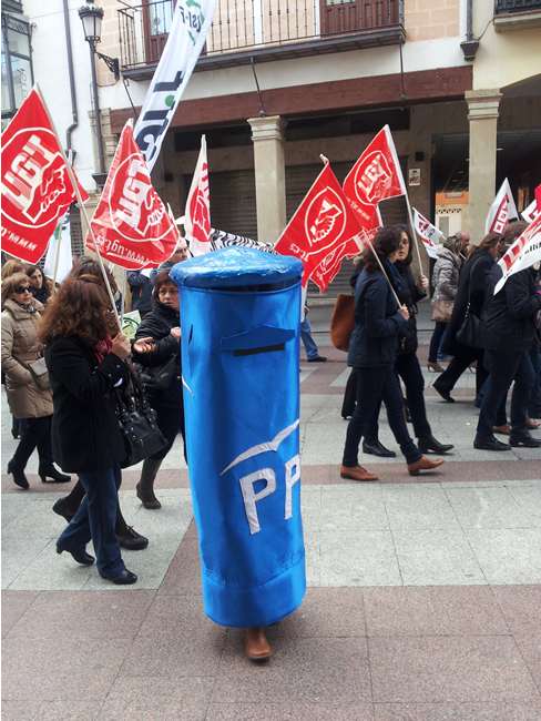 Buzón que repartía sobres