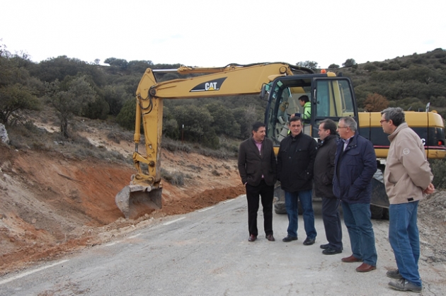 Visita a las obras de mejora en Nomparedes