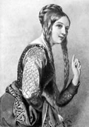 Grabado de Leonor de Aquitania