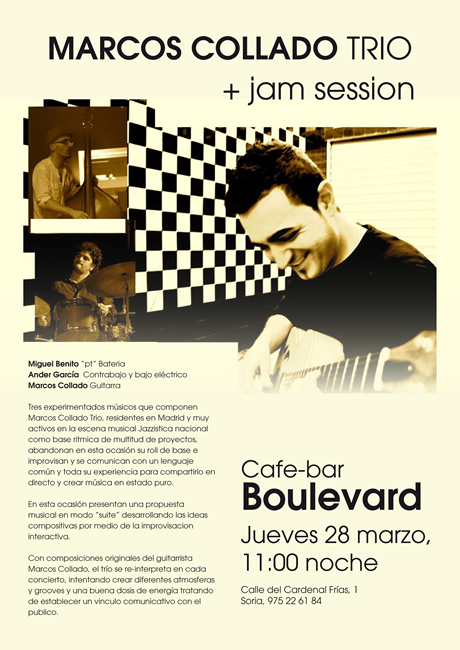 Cartel Marcos Collado Trio
