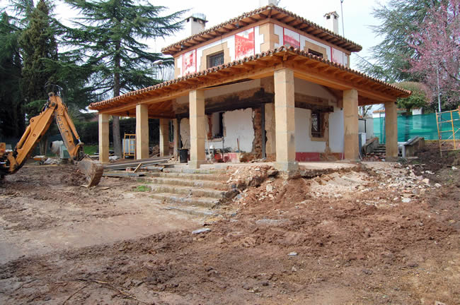 Obras en la Casa del Guarda