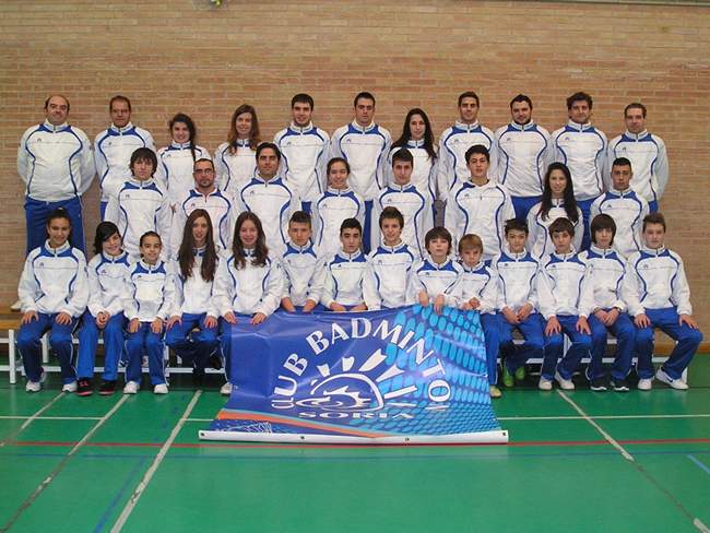 Foto familia del Club Badminton Soria