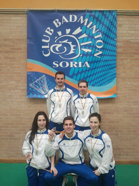 Medallistas sorianos de badminton