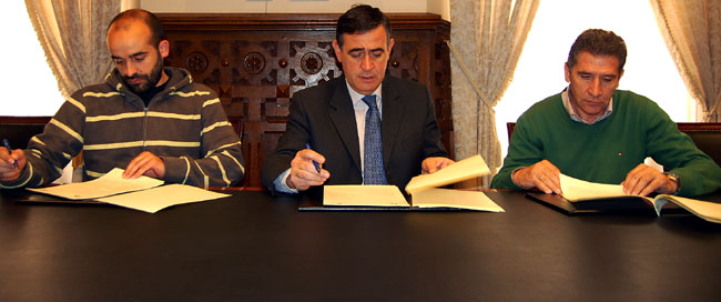 Navas (izda), Pardo y Asensio