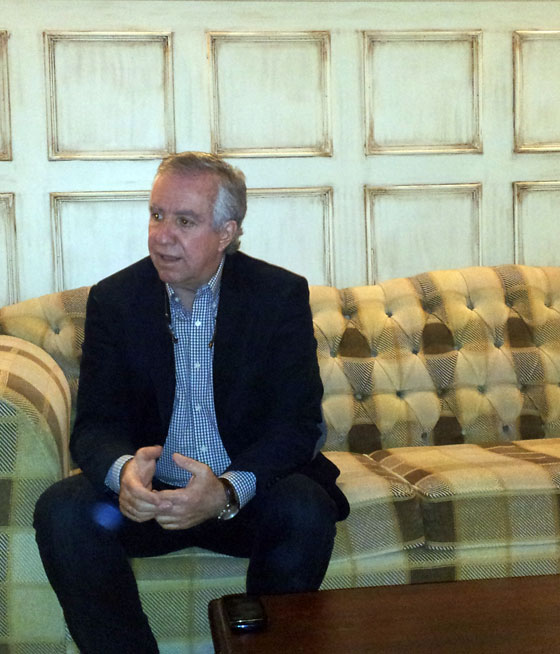 Pedro Luis Martín en el hotel Alfonso VIII