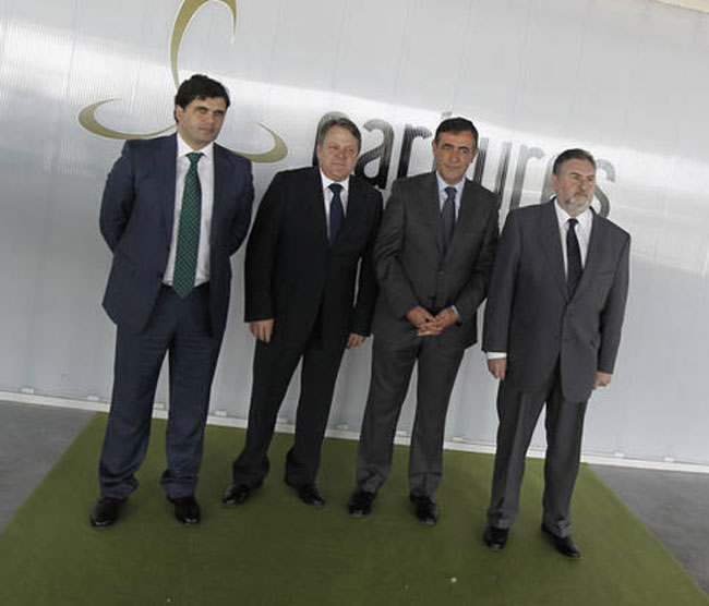 Pardo con responsables de Carbures