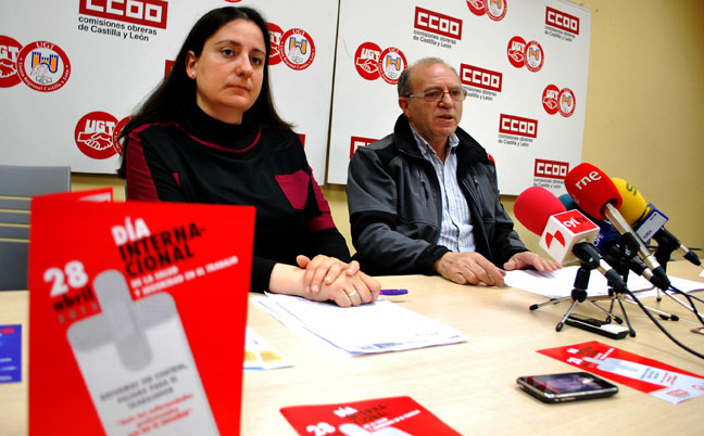 Romero (CC OO) y Gómez (UGT)