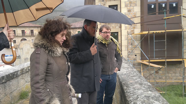 Visita de los trabajos de limpieza