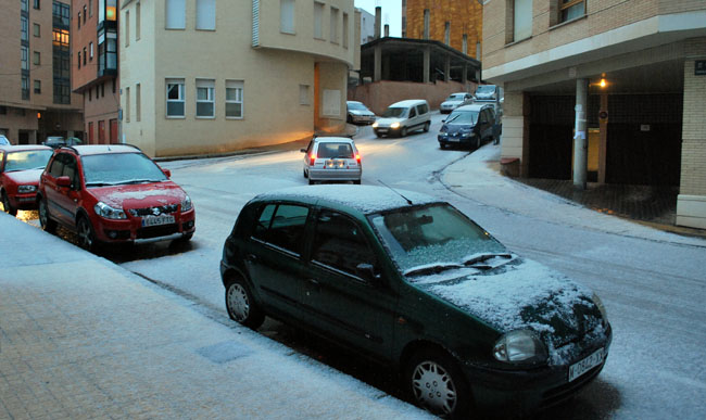 Una calle del Calaverón esta tarde