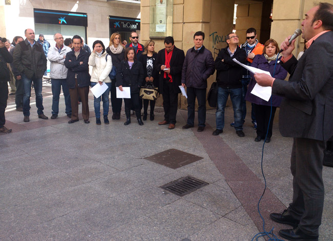 Periodistas en la concentración