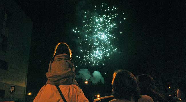 Fuegos artificiales en Soria